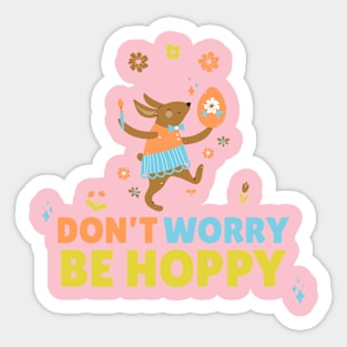 Don't worry be hoppy Sticker